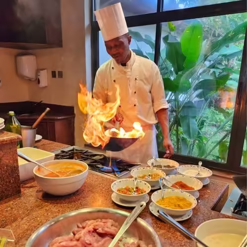 Sweet Serene Camp, chef cooking