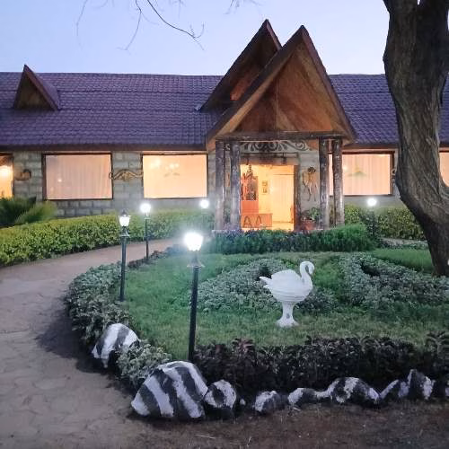 Entrance area at AA lodge Amboseli